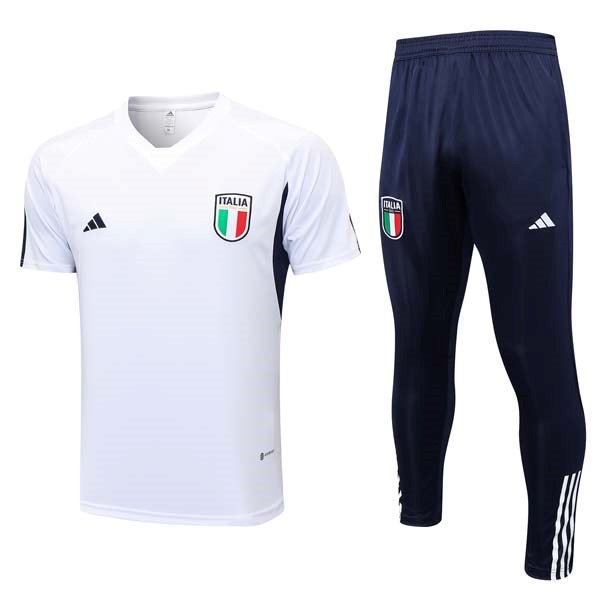 Camiseta Italia Conjunto Completo 2023-2024 Blanco Azul